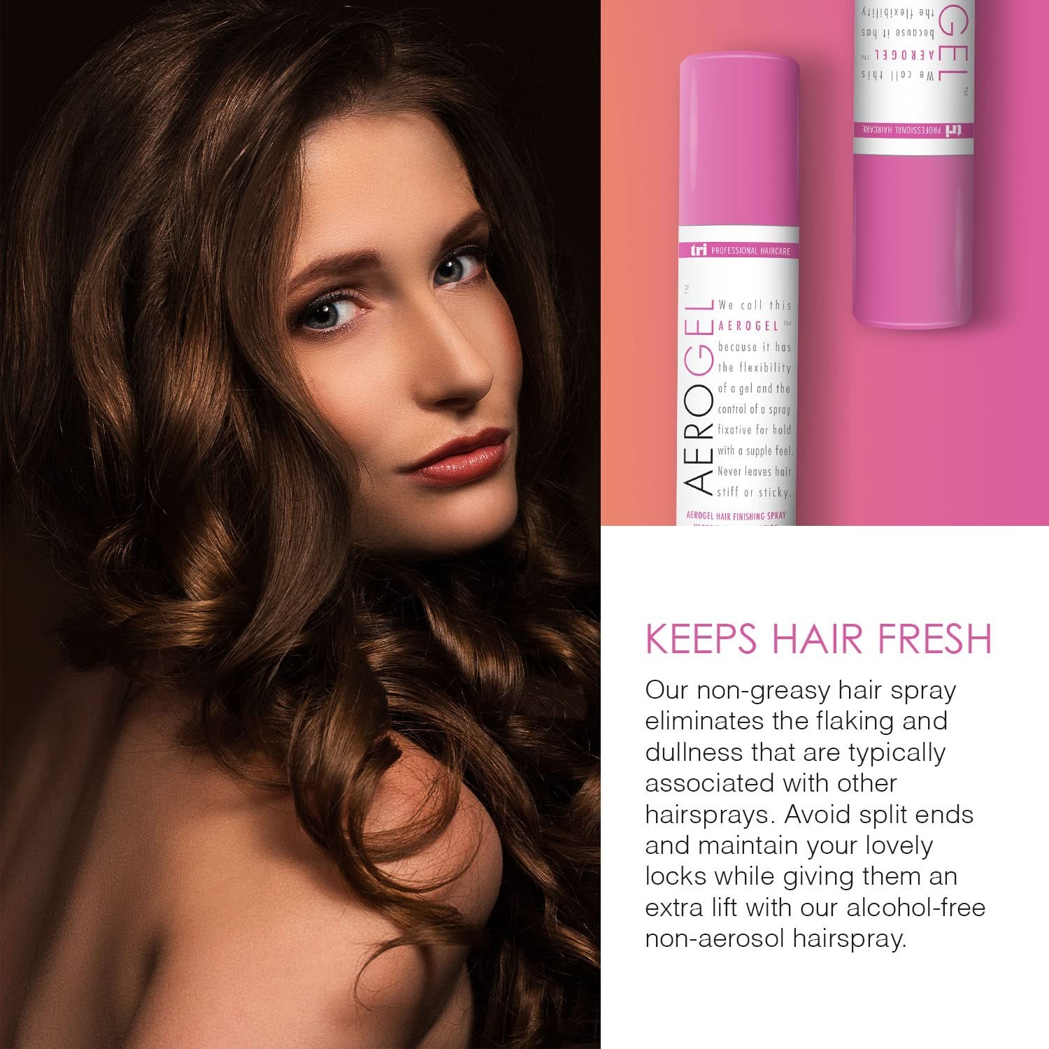 Strong Hold Volumizing Hair Spray 3 oz – Flexible Control, Non-Sticky Mist for A