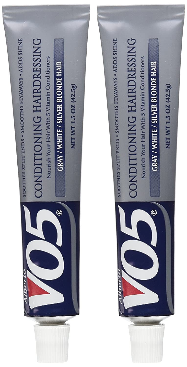 Alberto VO5 Conditioning Hairdressing for Gray, White, 1.5 Ounce (Pack of 2)