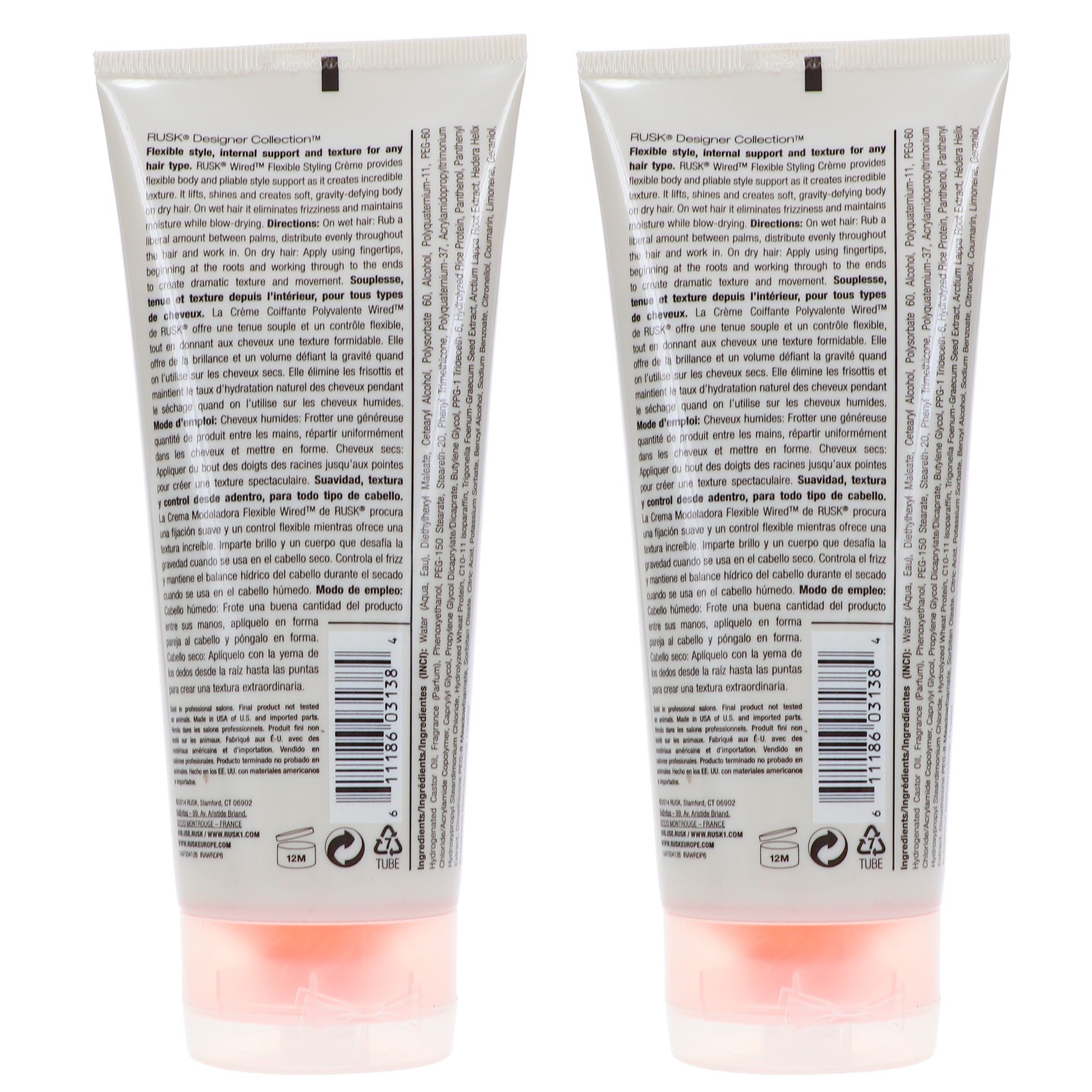 Rusk Wired Styling Cream 6 oz – 2 Pack