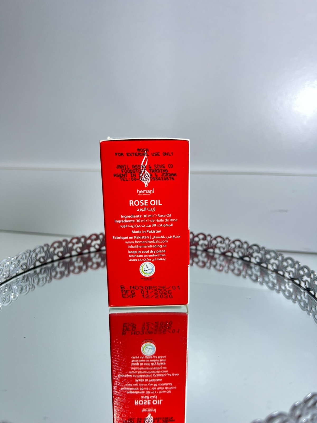 Hemani Rose Oil 30ml Pure Natural Skin & Hair Care Herbal Essential Oil
