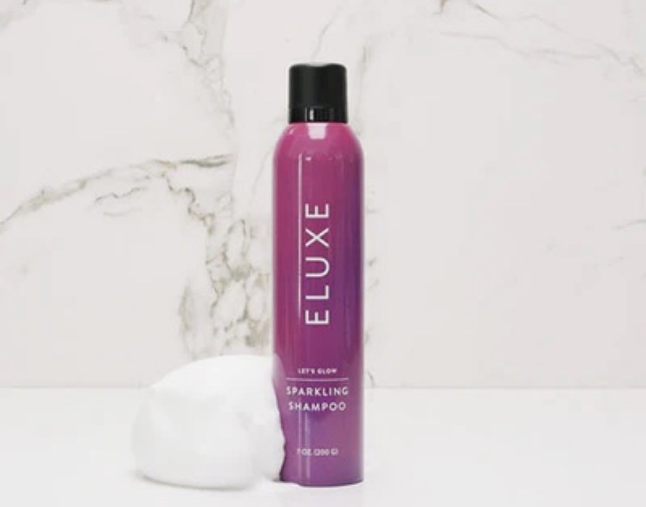 ELUXE Sparkling Shampoo 2 Pack 7oz Carbonic Acid Foam Anti-Frizz Vegan