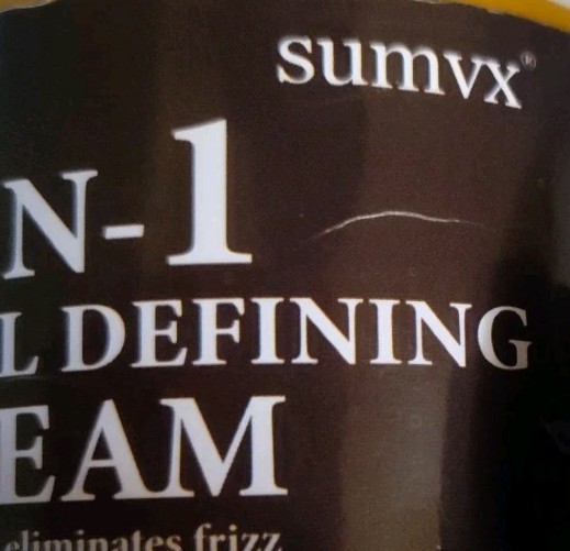 Sumvx 9-in-1 Curl Defining Cream Moisturizing Adult Unisex Styling Cream 9.5 0z