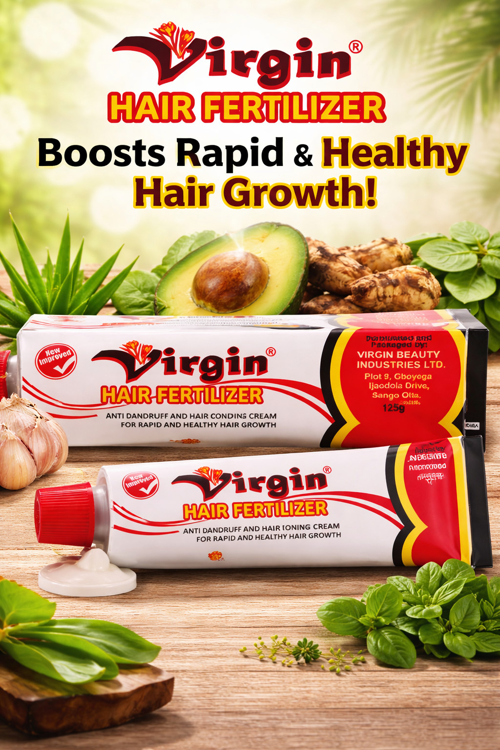 Virgin Hair Fertilizer Anti Dandruff Conditioning Cream 125g