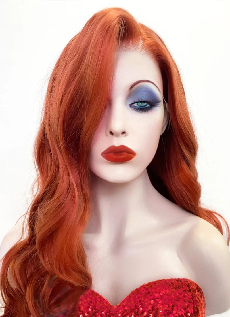 Jessica Rabbit Wig Red New One Size Fits All Unisex