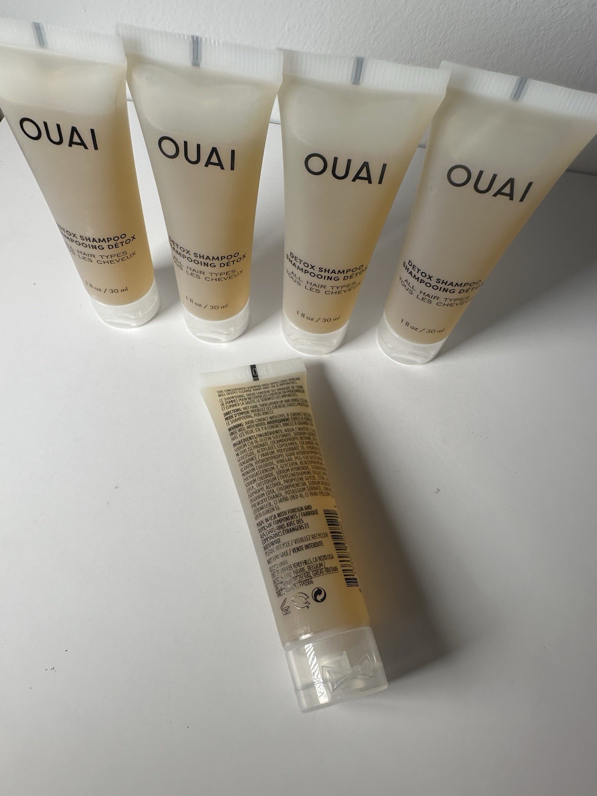 Pack Of 5 Ouai Detox Shampoo All Hair Types 1oz Each