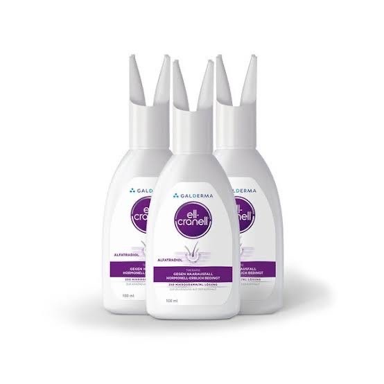 Ell-Cranell 3x200ml hormonal hair loss treatment prevention lotion free shipping
