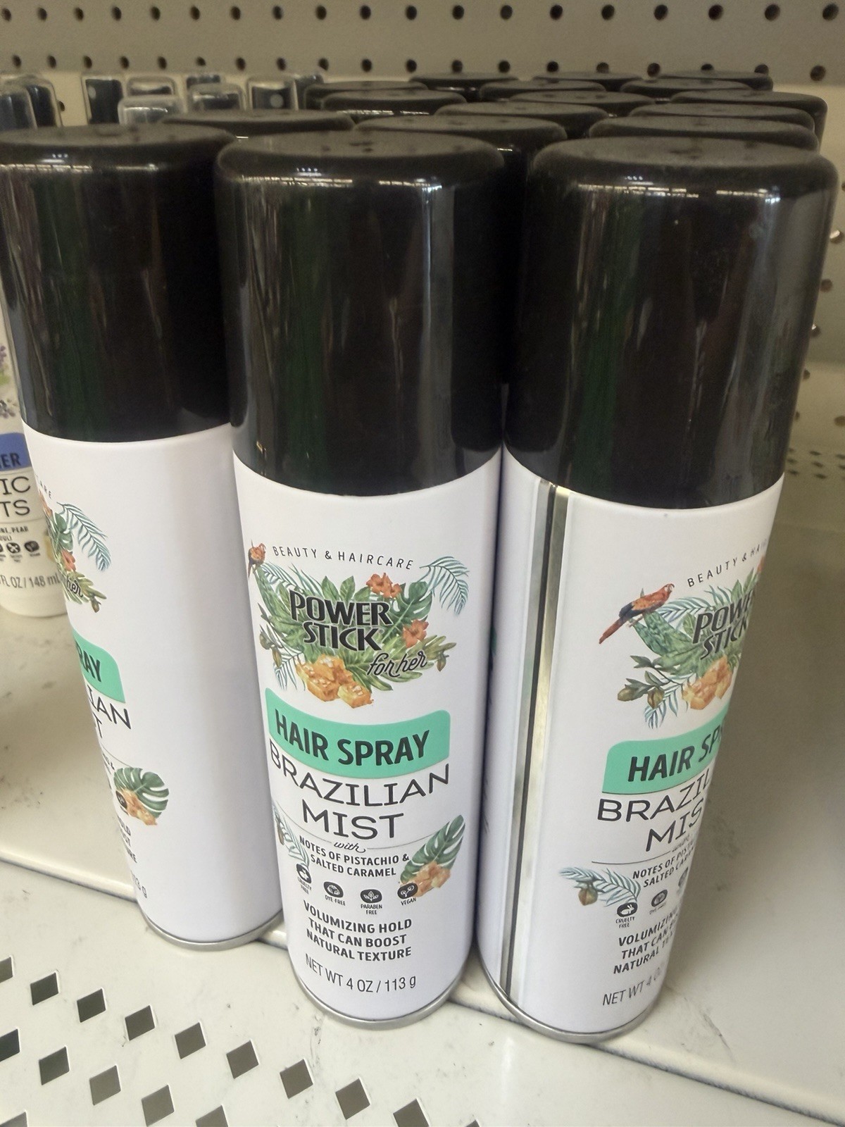 Power Stick for her Brazilian Mist Hairspray, Paraben-Free, 4 oz Pistachio
