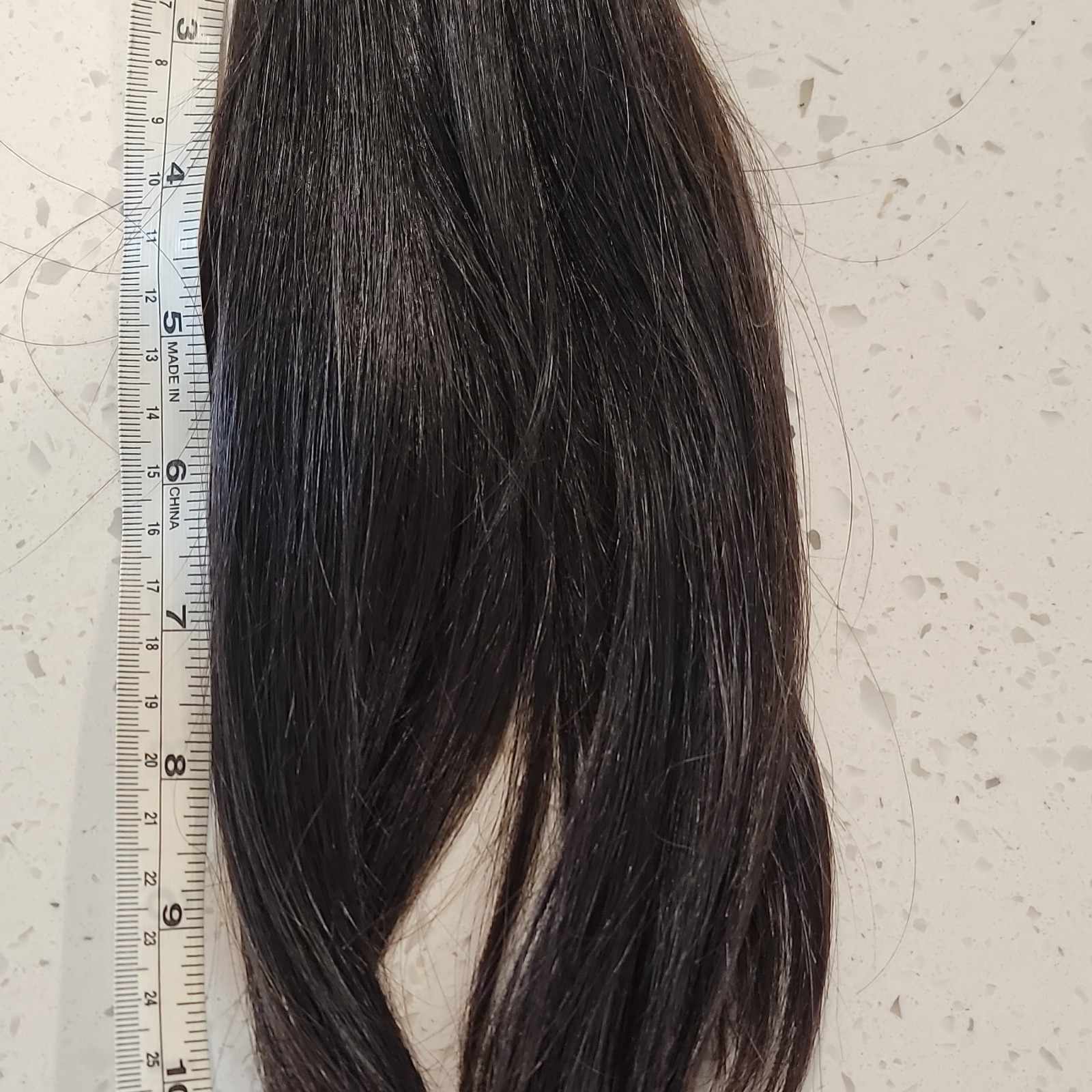 Black Straight Hair Extension 13 in Texture for Women Virgin Hair Natural