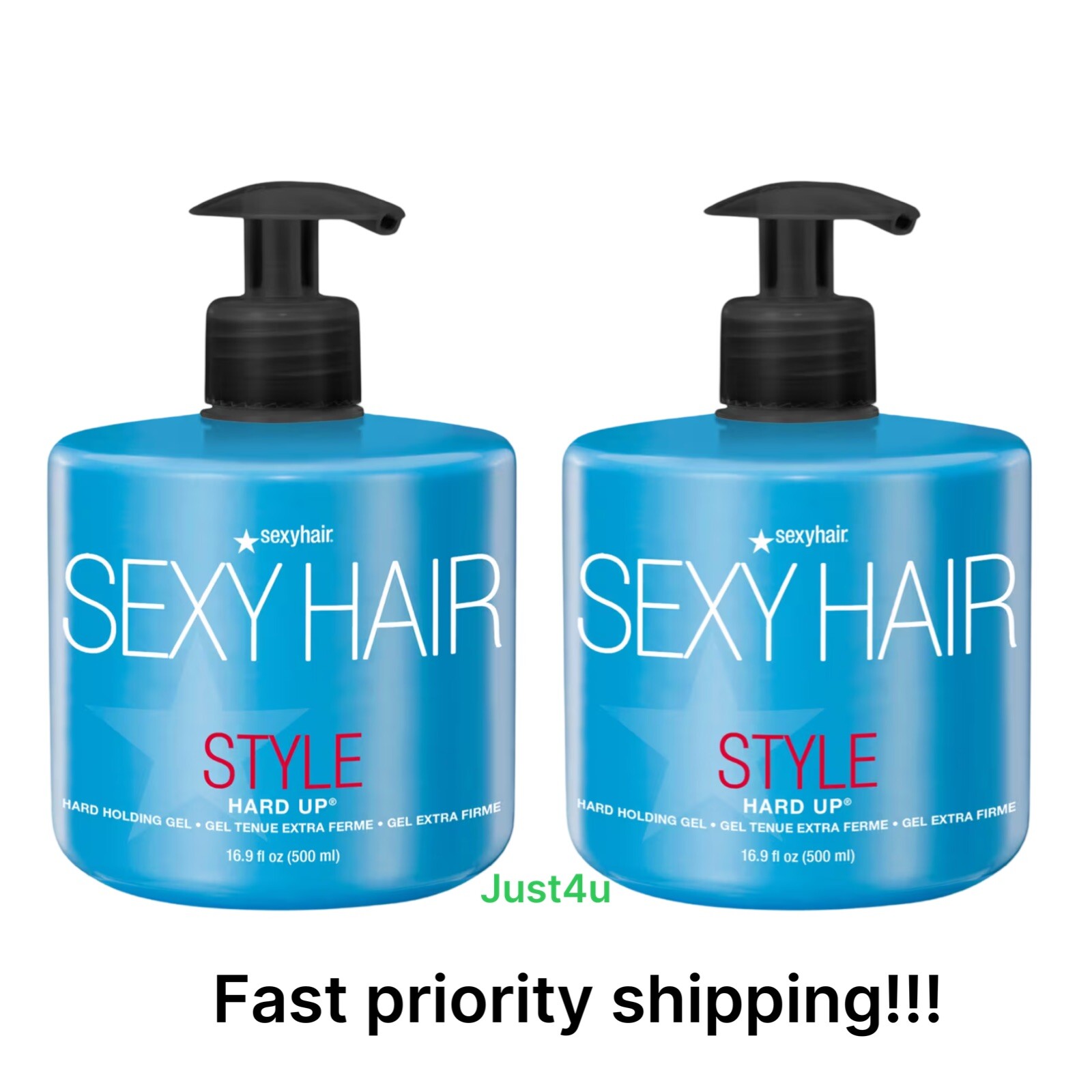 Style Sexy Hair Hard Up Holding Gel, 16.9oz. (2PACK) NEW!!!