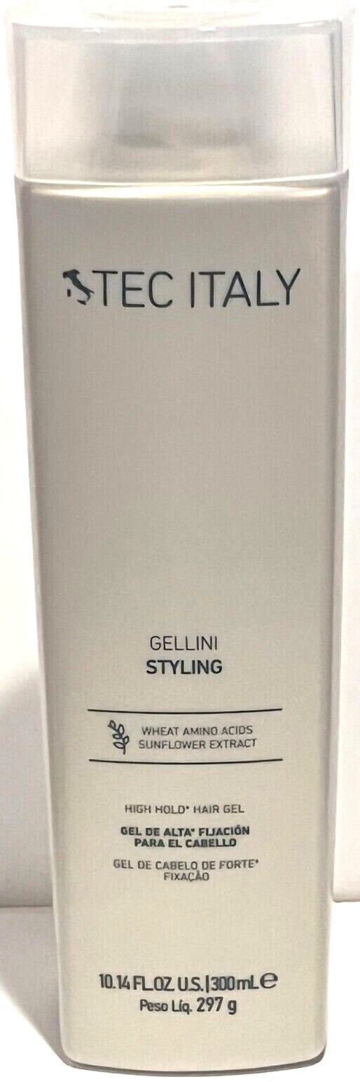 Tec Italy Gellini STYLING High Hold HAIR Gel 10.14 oz WHEAT /SUNFLOWER EXTRACT