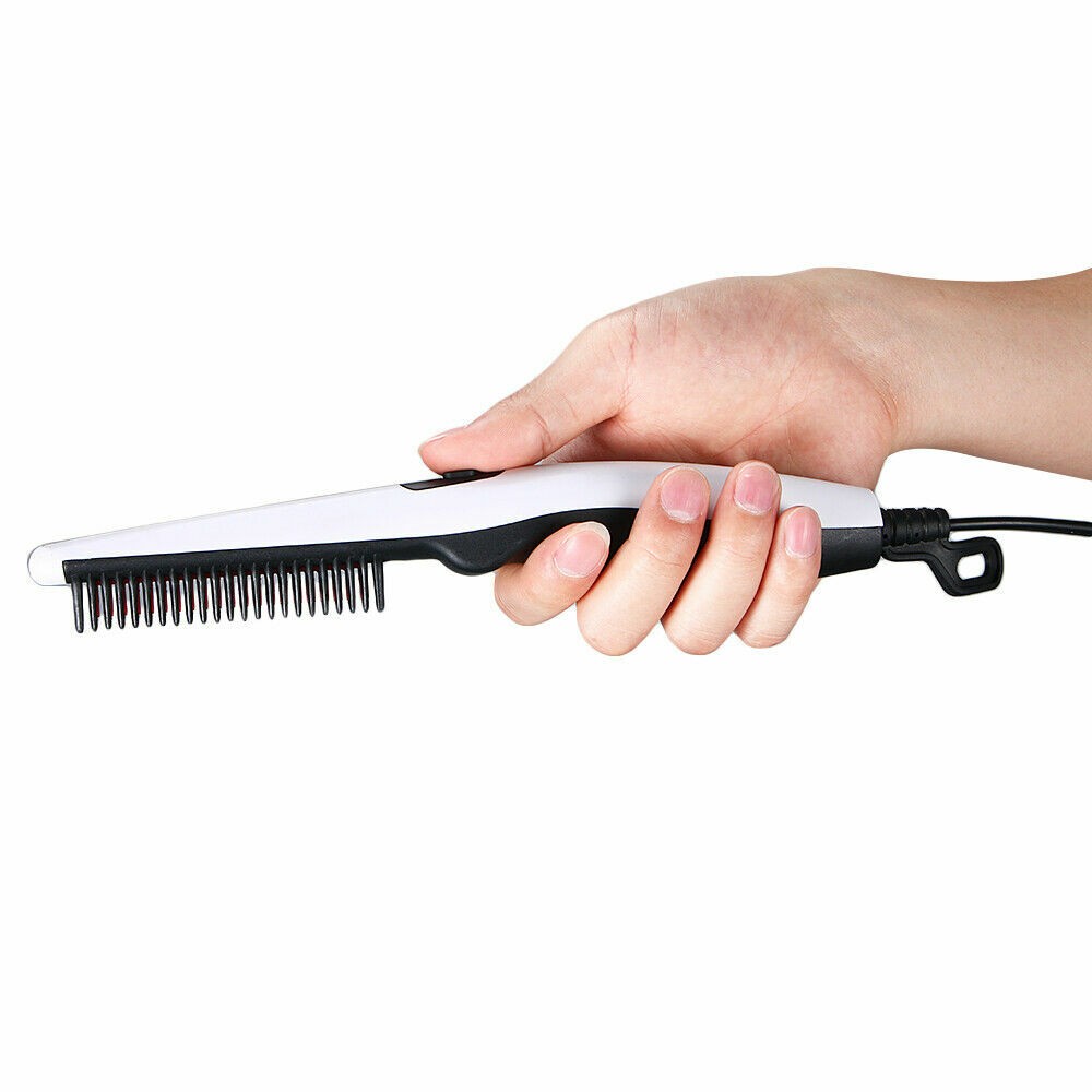Hair Straightener Comb Pro Electric Beard Straightening Comb Heat Hot Comb Press
