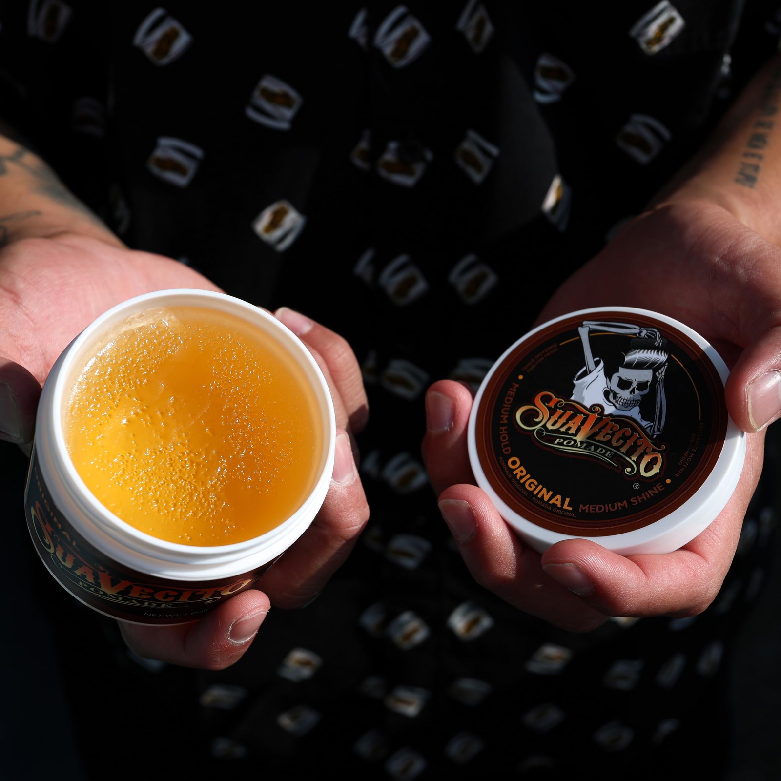 Pomade Original Hold Men 4 oz, 1 Pack Medium Shine Water Based Wax Like Hair Gel