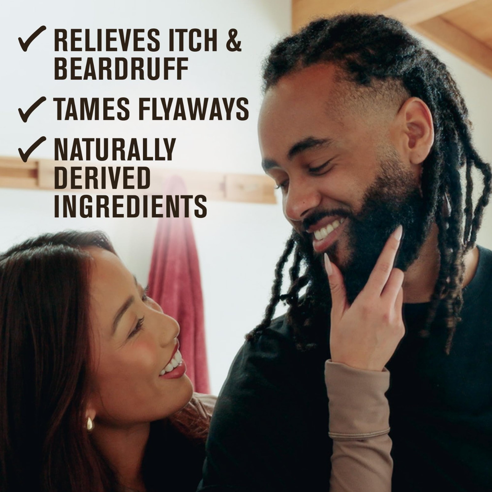 Hydrating Beard Oil & Butter for Men – Sandalwood Teak, Condition & Soften Dry B
