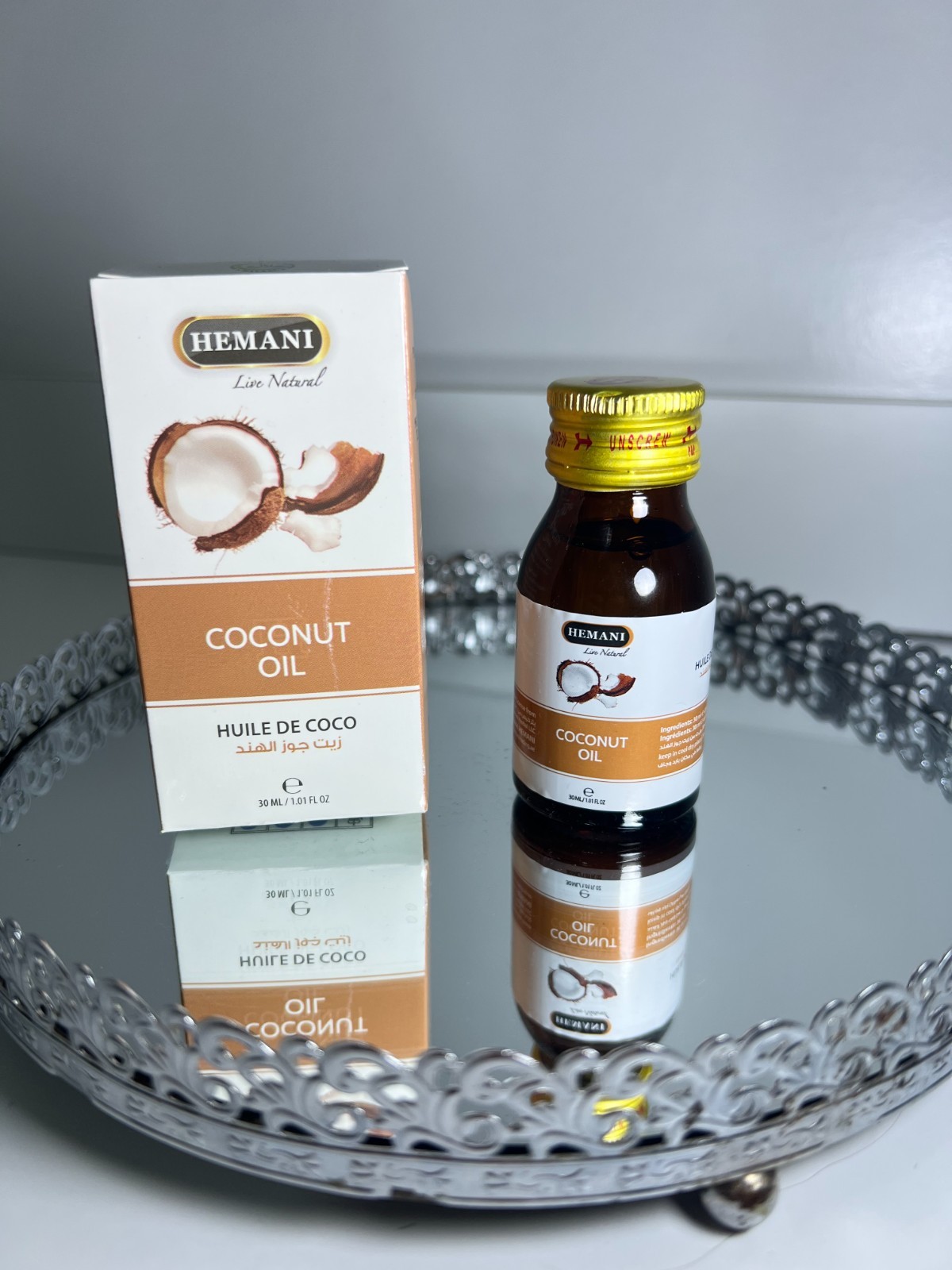 Hemani Coconut Oil 30ml Pure Natural Hair Skin Body Moisturizing Oil Unisex
