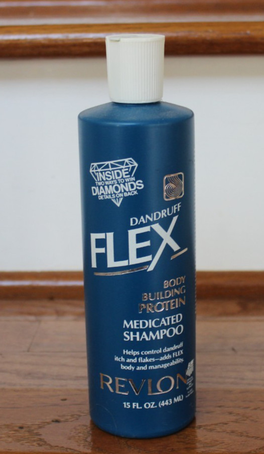 Vintage Revlon FLEX Dandruff Body Building Medicated Shampoo, 15 fl. oz., PROP