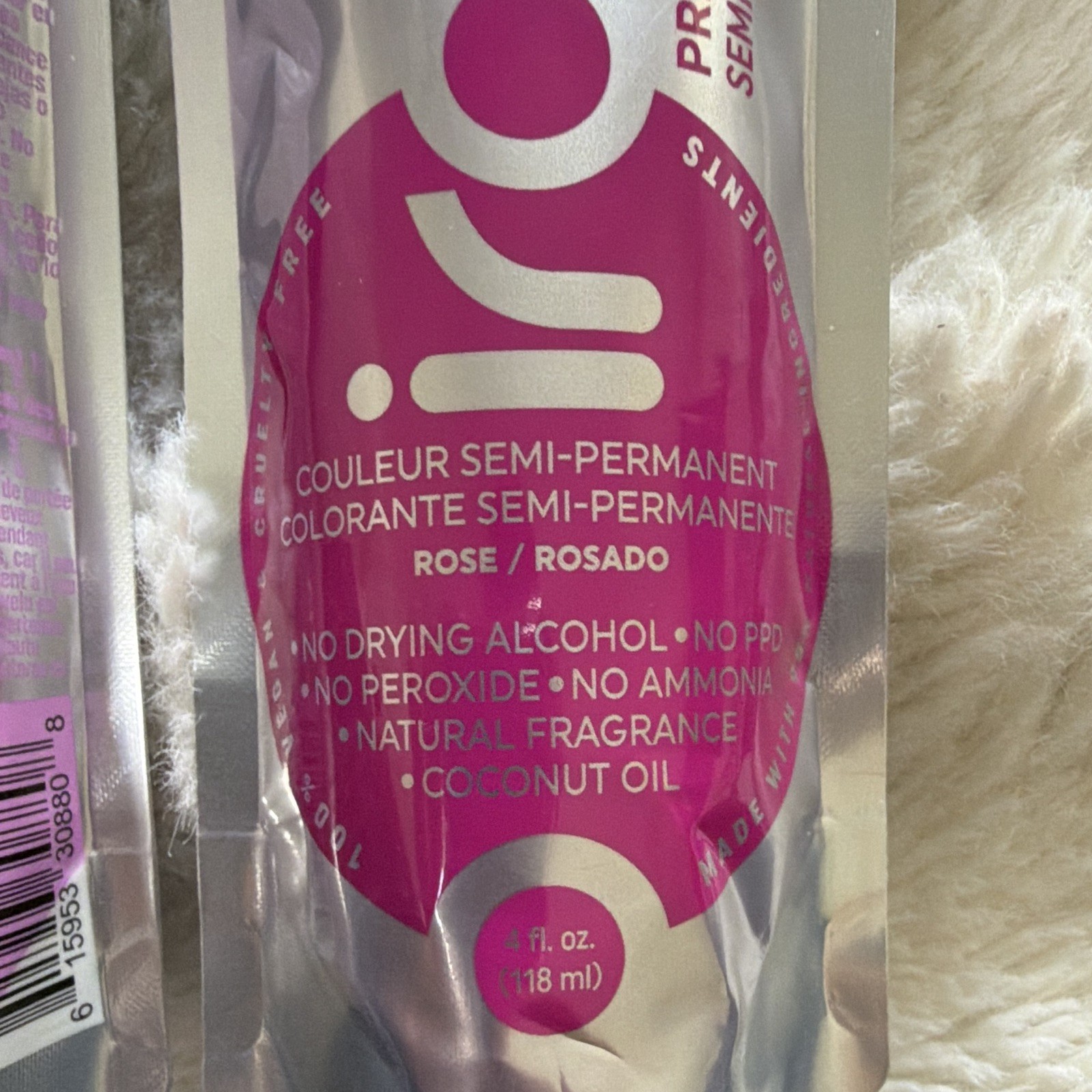 x2 Iroiro Premium Natural Semi-Permanent Hair Dye 70 Pink, Cruelty-Free 4 oz