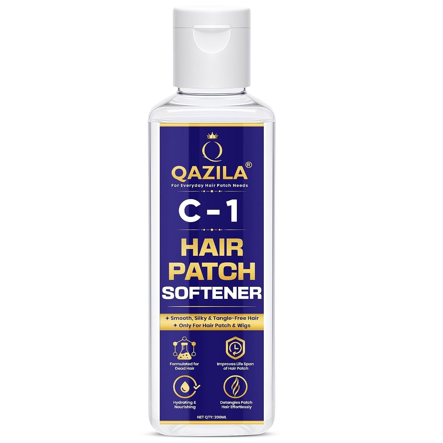 Qazila C 1 Hair Patch Softener Hair Patch Conditioner Hair Patch Wash 200 ML