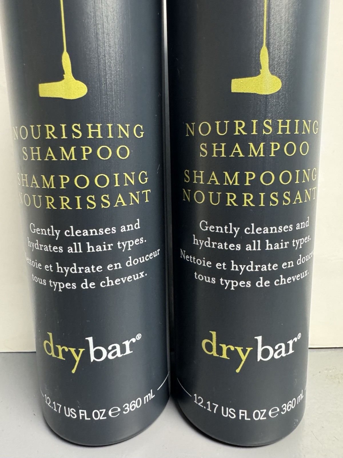 2 PACK Drybar Nourishing Shampoo 12.17oz Dovelok Pump Bottles ALOFT Jasmine