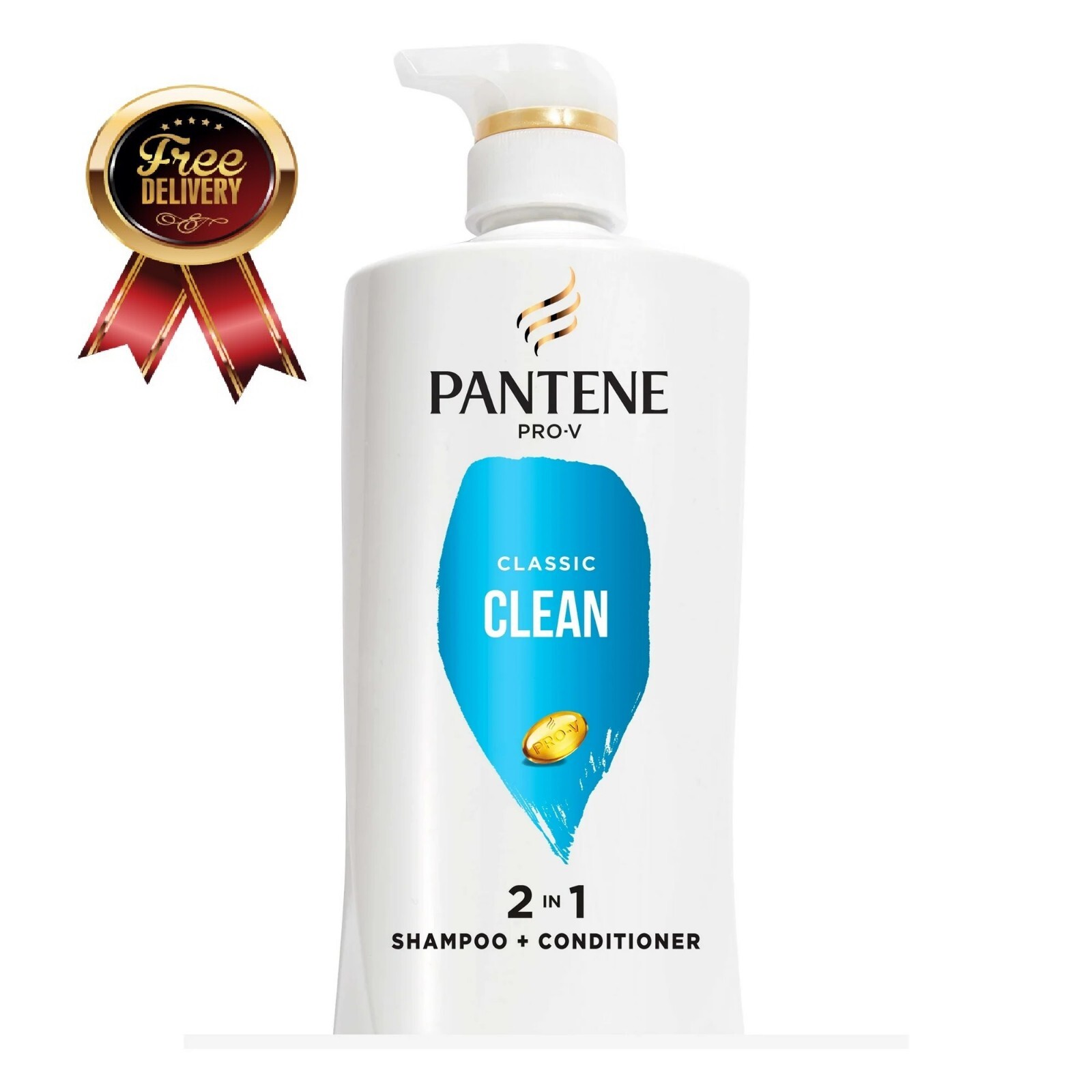 Pantene Pro-V Classic Clean 2in1 Shampoo and Conditioner, All Hair Types, 17.9 f