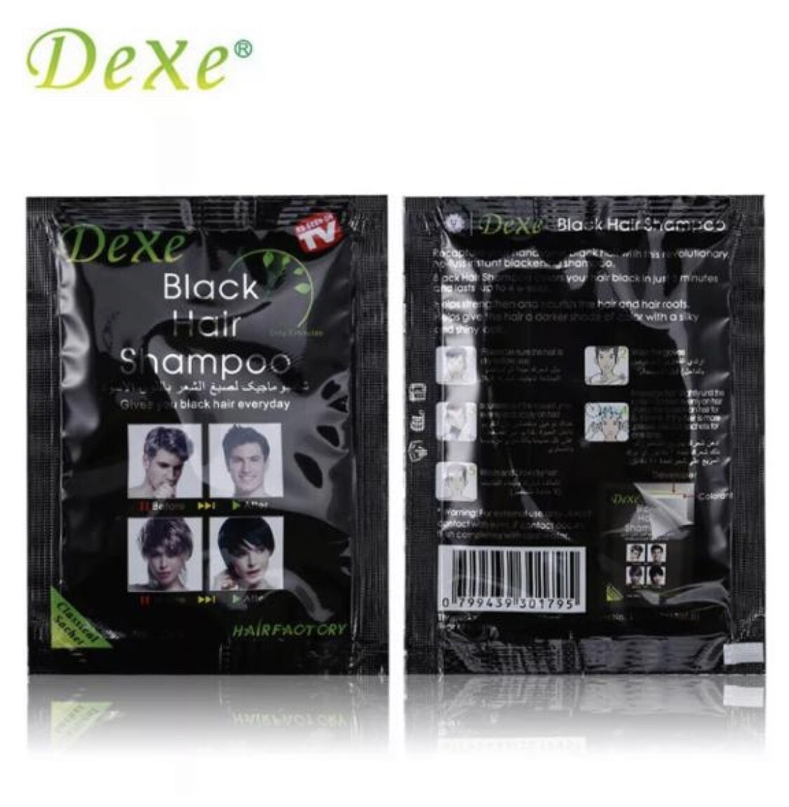(🥇USA SELLER) DEXE Black Hair Shampoo Instant 5-Min Hair Color Dye:🔥BESTSELLER