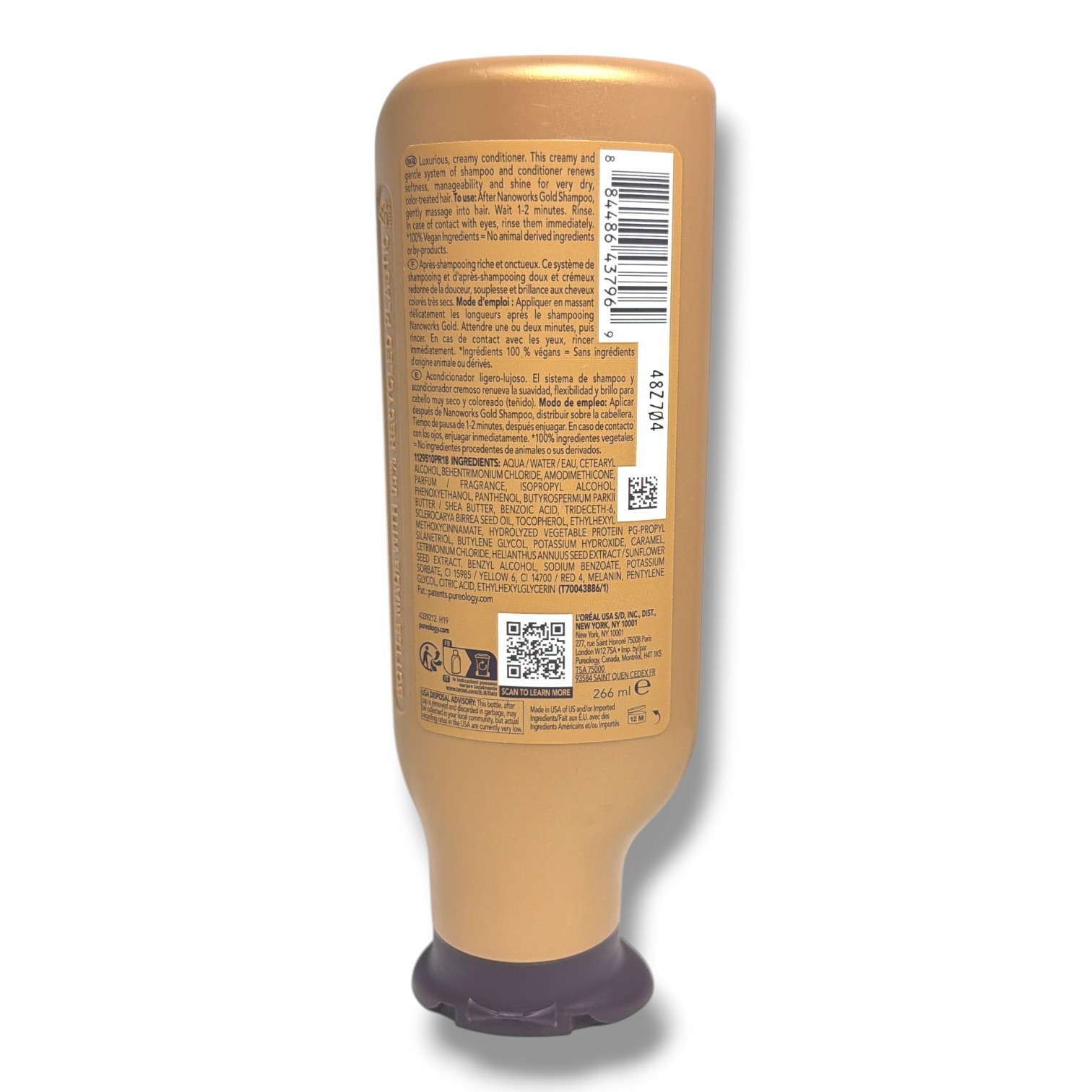 *Pureology Nanoworks Gold Conditioner For Very Dry, Color-Treated Hair 266ml/9oz