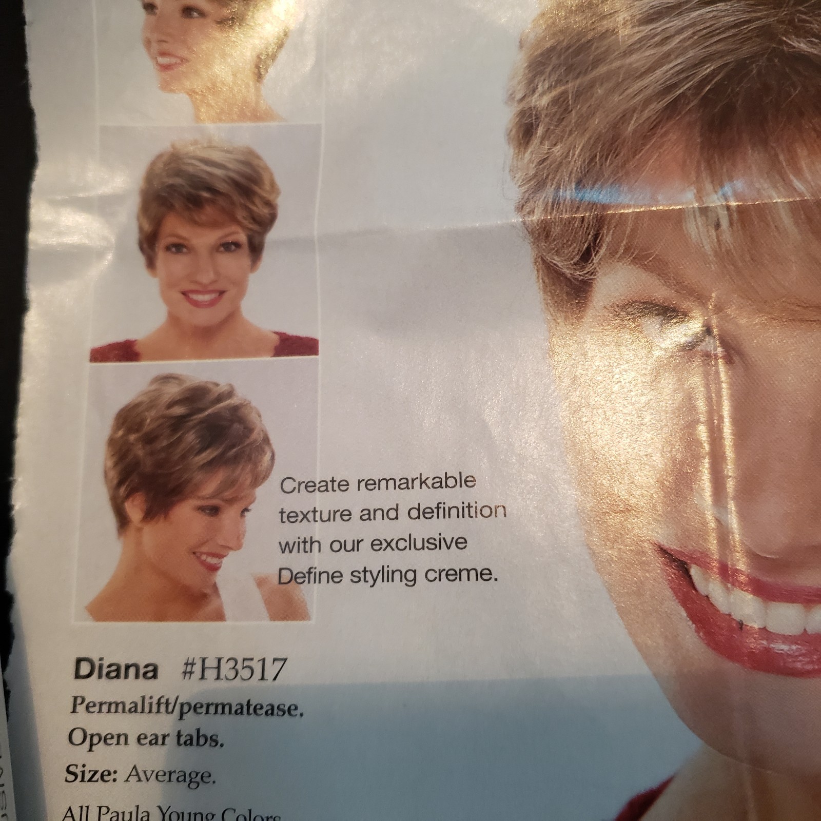 Lot of 4 Vintage Short Haired Adult Female Wigs Paula Young. Grey See pics