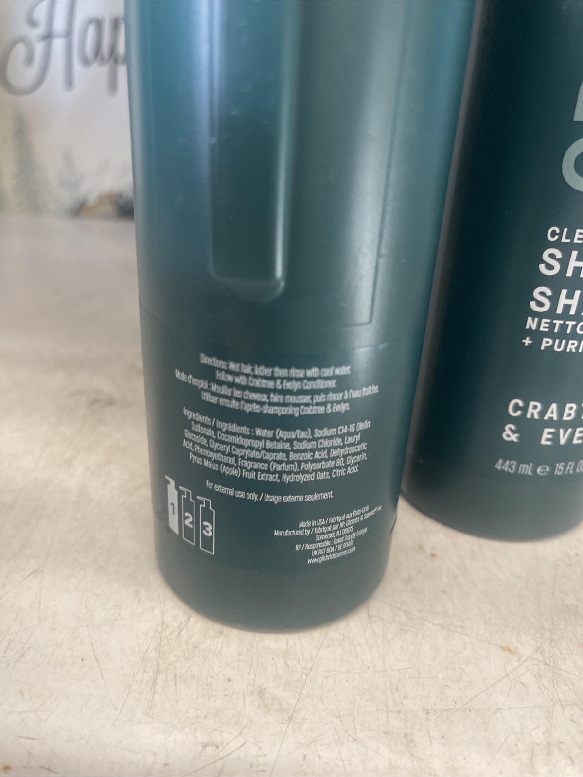 Crabtree & Evelyn 2X Cleanse + Clarify Shampoo (443ml) (15fl.oz) NEW!