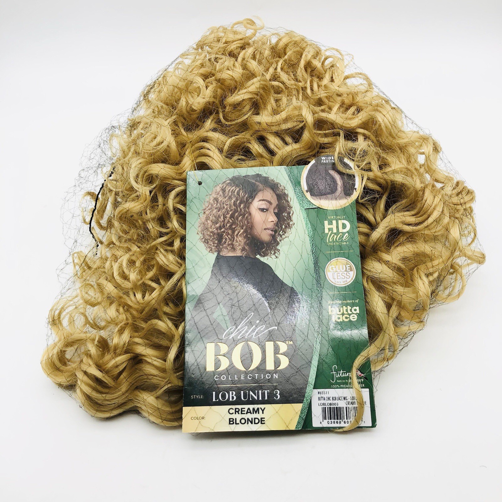 Sensationnel Chic Bob Synthetic Lace Wig – Lob Unit 3 (CREAMYBLONDE)