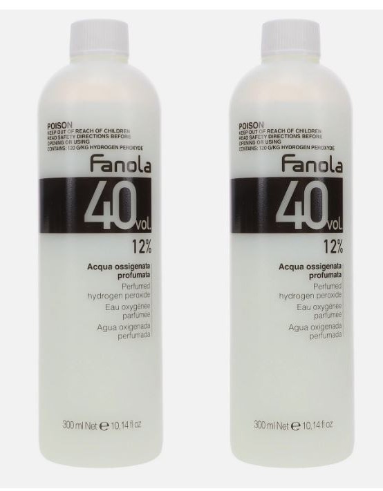 2 x FANOLA PERFUMED HYDROGEN PEROXIDE 12% 40 VOL. 10.14 OZ ~ NEW