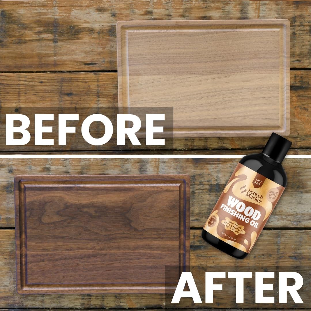 Food Safe Cutting Board Oil – Butcher Block & Wood Conditioner, 8oz, MCT Oil