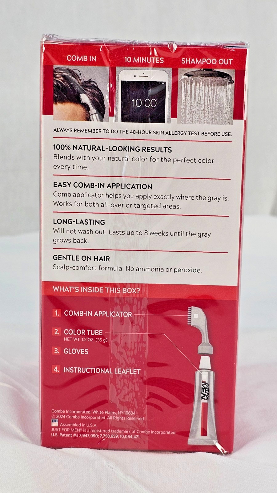 3 PACK – Just For Men A-30 – Comb In Hair Color LIGHT-MEDIUM BROWN w/ Applicator
