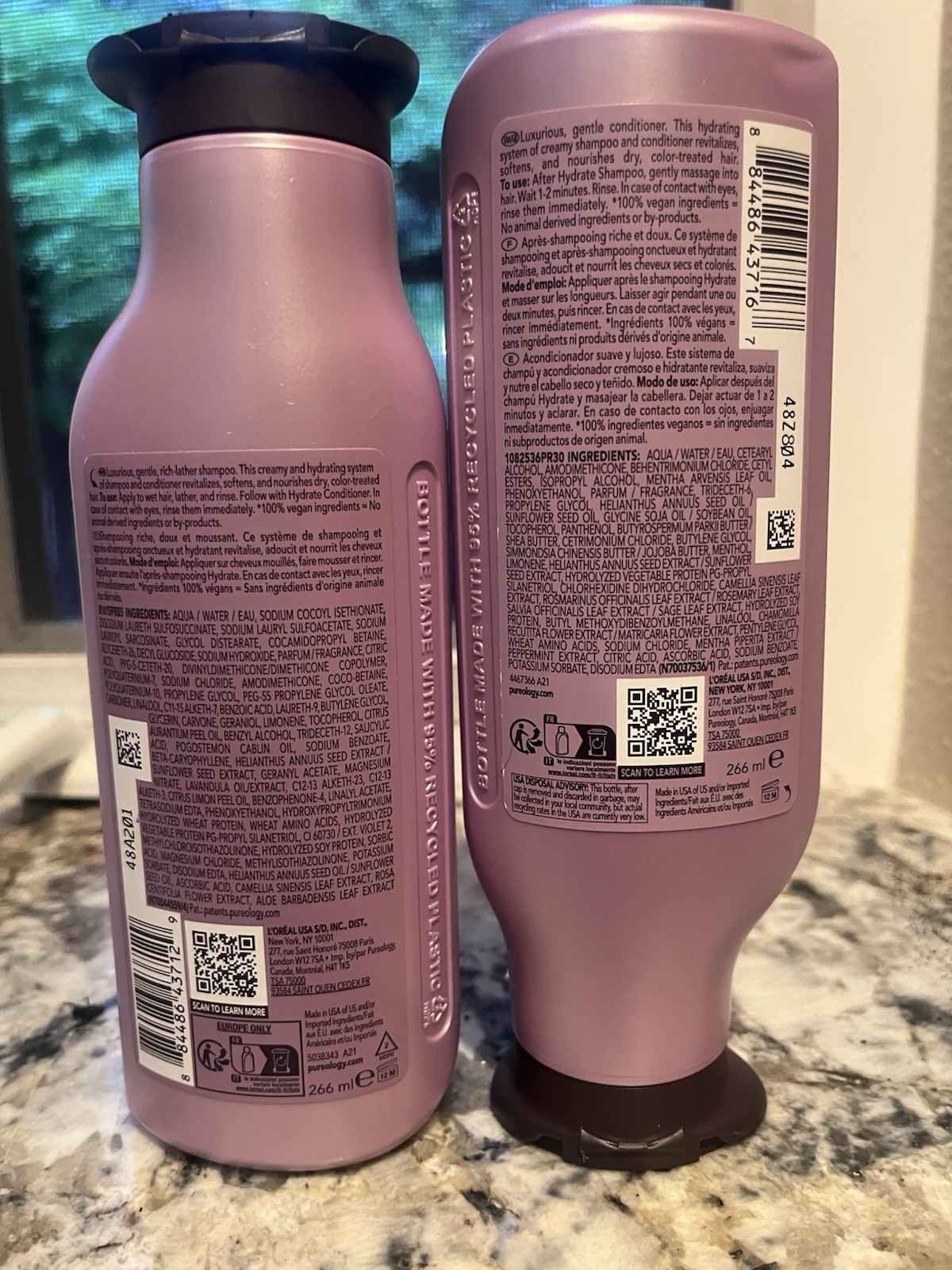 New, Sealed Pureology Hydrate 9 Oz Shampoo & 9 Oz Conditioner Duo