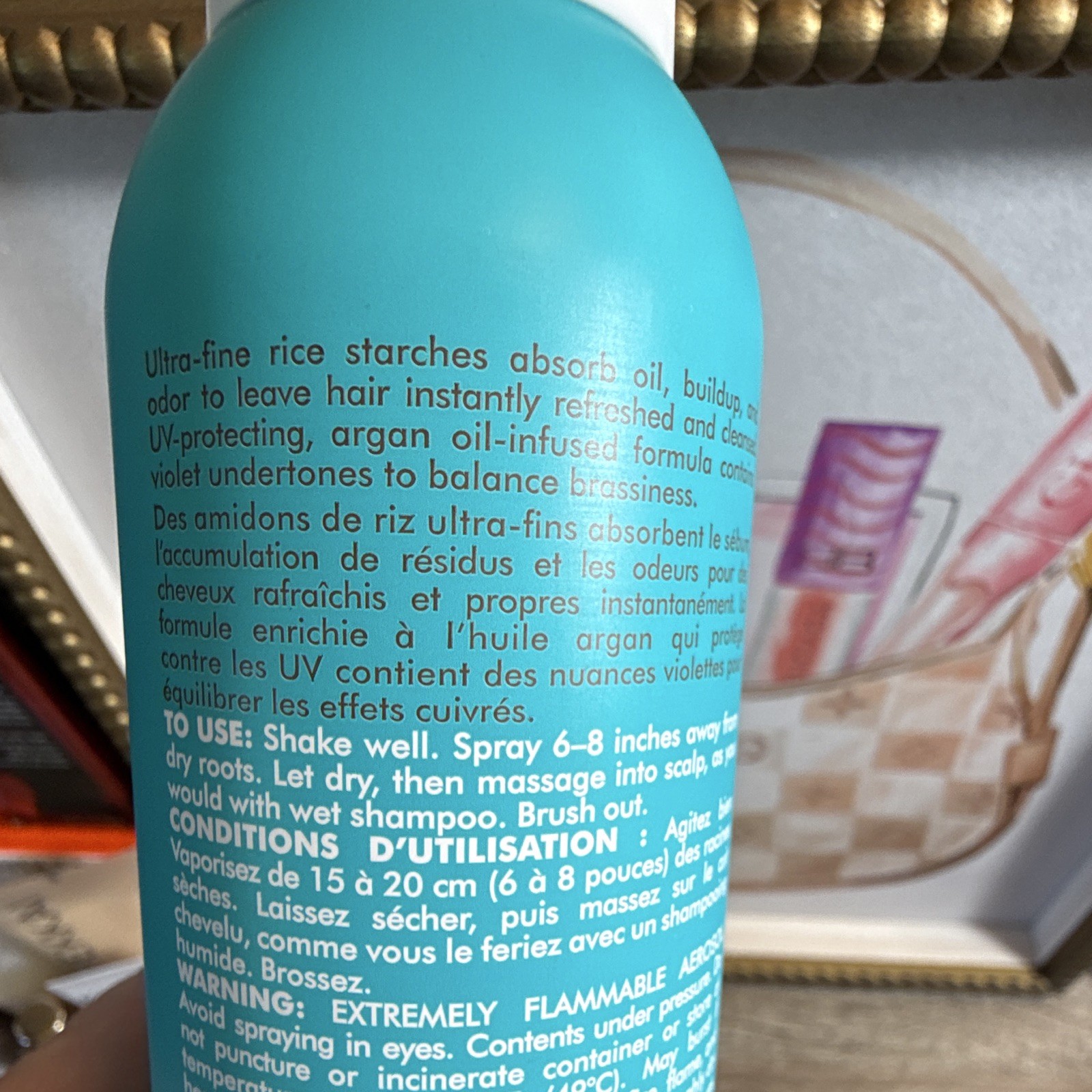 Moroccanoil Dry Shampoo Light Tones Toning UV Protection Spray 5.4 oz