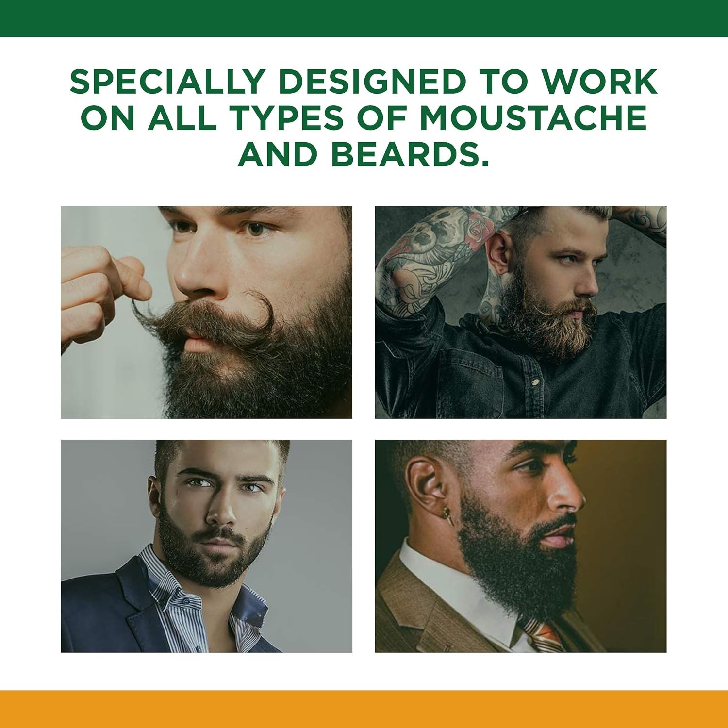 Men’s Mustache Wax – 0.5 oz Black Strong Hold with Moisturizing Brush Included