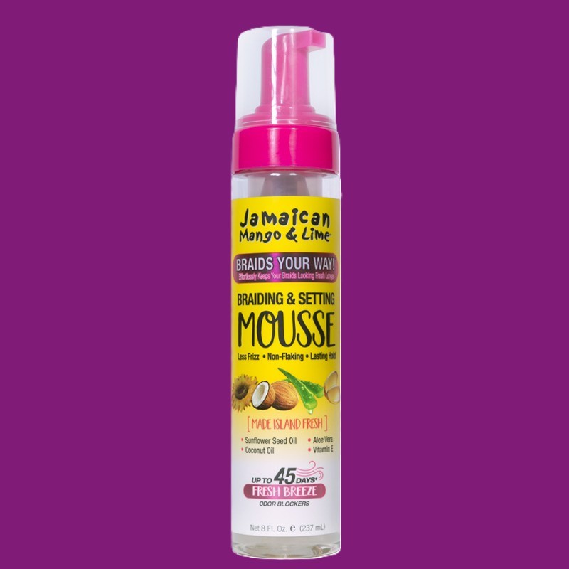 Brand New Jamaican Mango & Lime Braiding & Setting Mousse: Made in United States