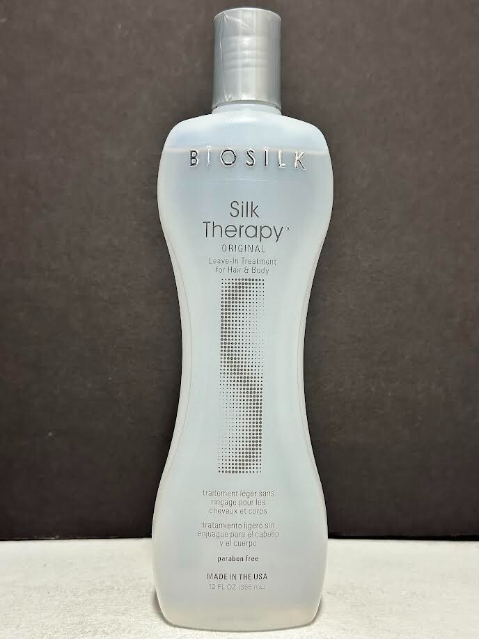 Biosilk Silk Therapy Original Leave-In Treatment For Hair & Body – 12 fl oz