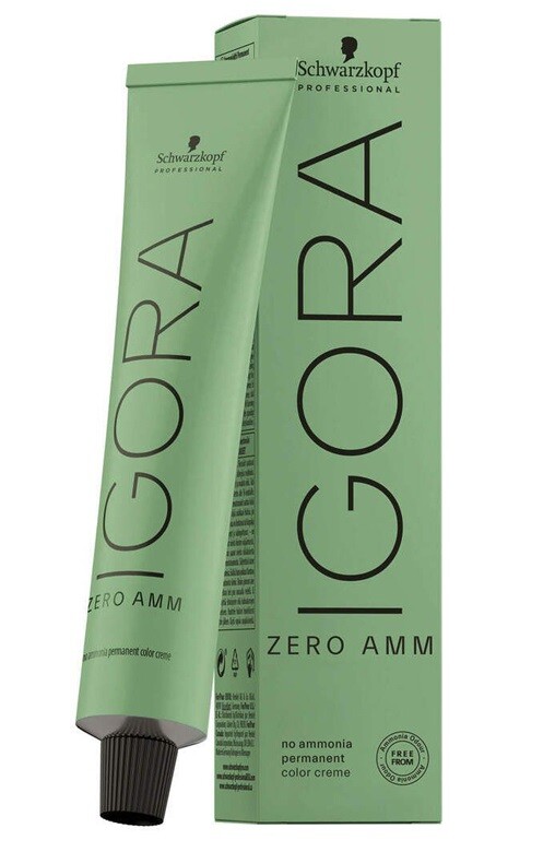 Schwarzkopf IGORA ZERO AMM No Ammonia Permanent Hair Color, 2 oz (CHOOSE COLOR)