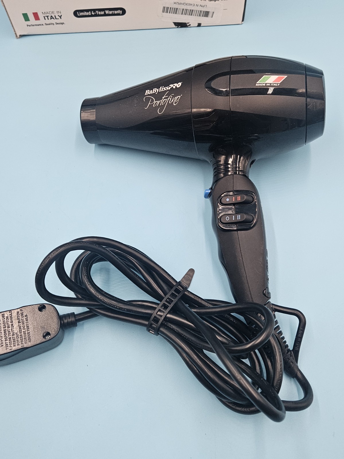 Babyliss Pro Portofino 2000W Full Size Hair Dryer Made in Italy
