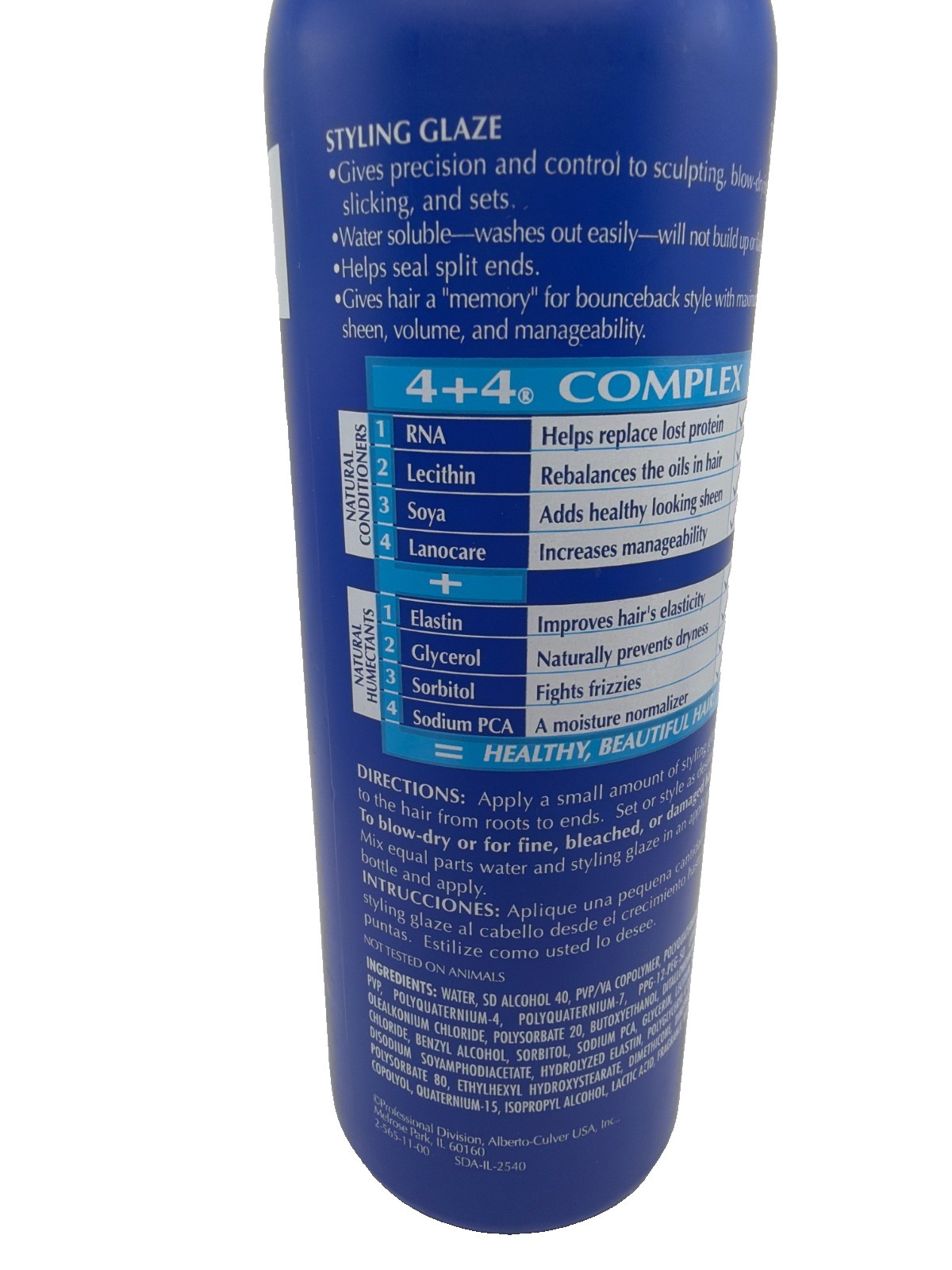 TRESemme 4+4 STYLING GLAZE Super Hold 3 Bottles 20 Fl Oz NOS
