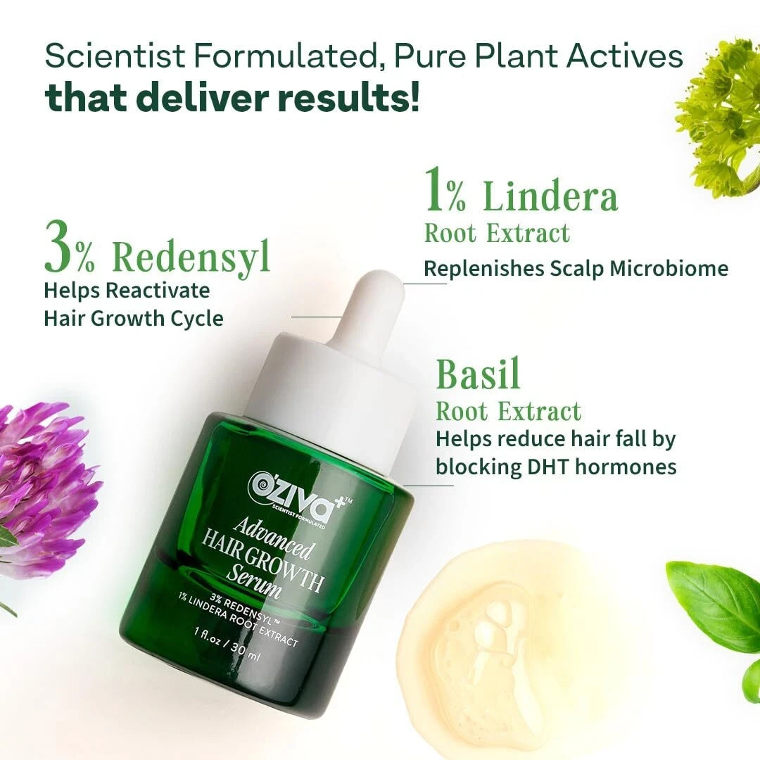 OZiva+ Advanced Hair Growth Serum 30 ml free shipping