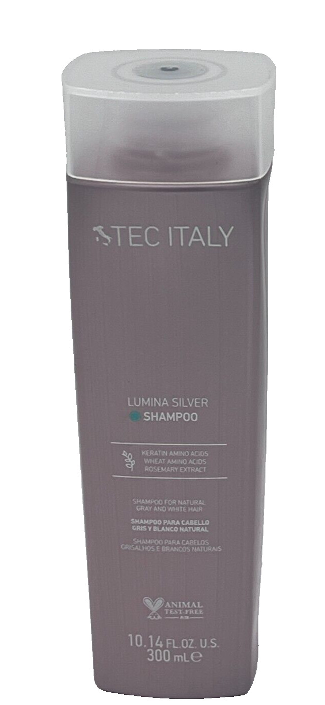 TEC ITALY HAIR DIMENSION 1-LUMINA SILVER SHAMPOO FOR GRAY OR WHITE HAIR 10.14 OZ