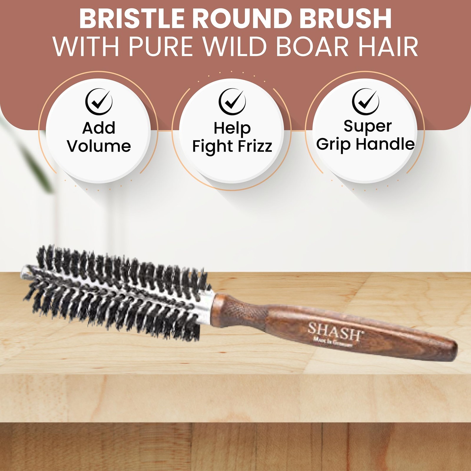 Since 1869 Hand Made In Germany Professional Series Boar Bristle Round Brush …