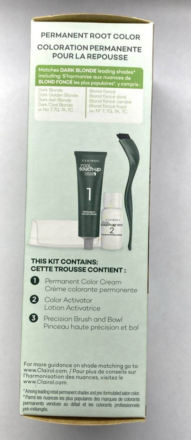 Clairol Root Touch Up Dark Blonde 7 by Natural Instincts Permanent Hair Dye