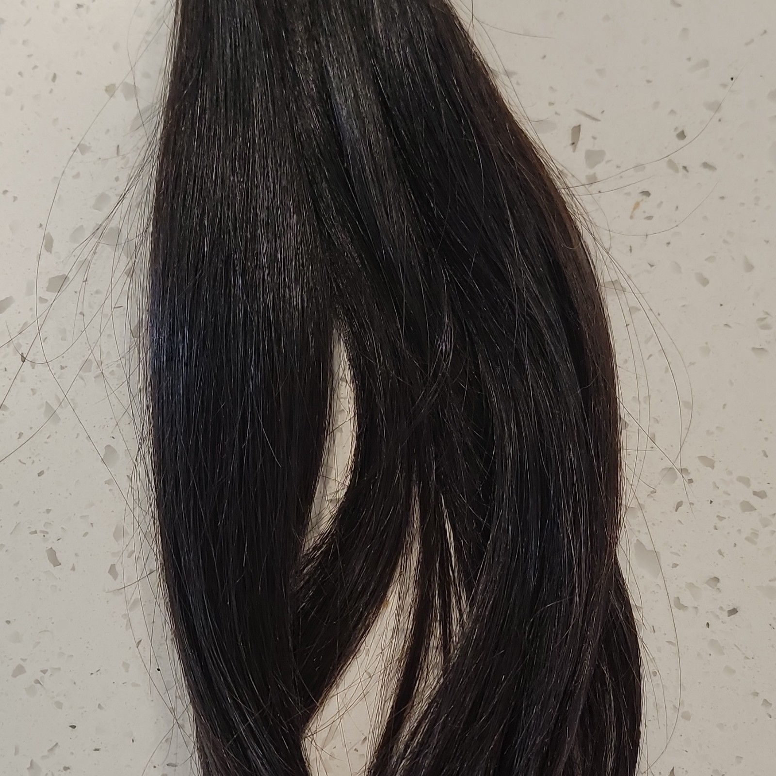 Black Straight Hair Extension 13 in Texture for Women Virgin Hair Natural