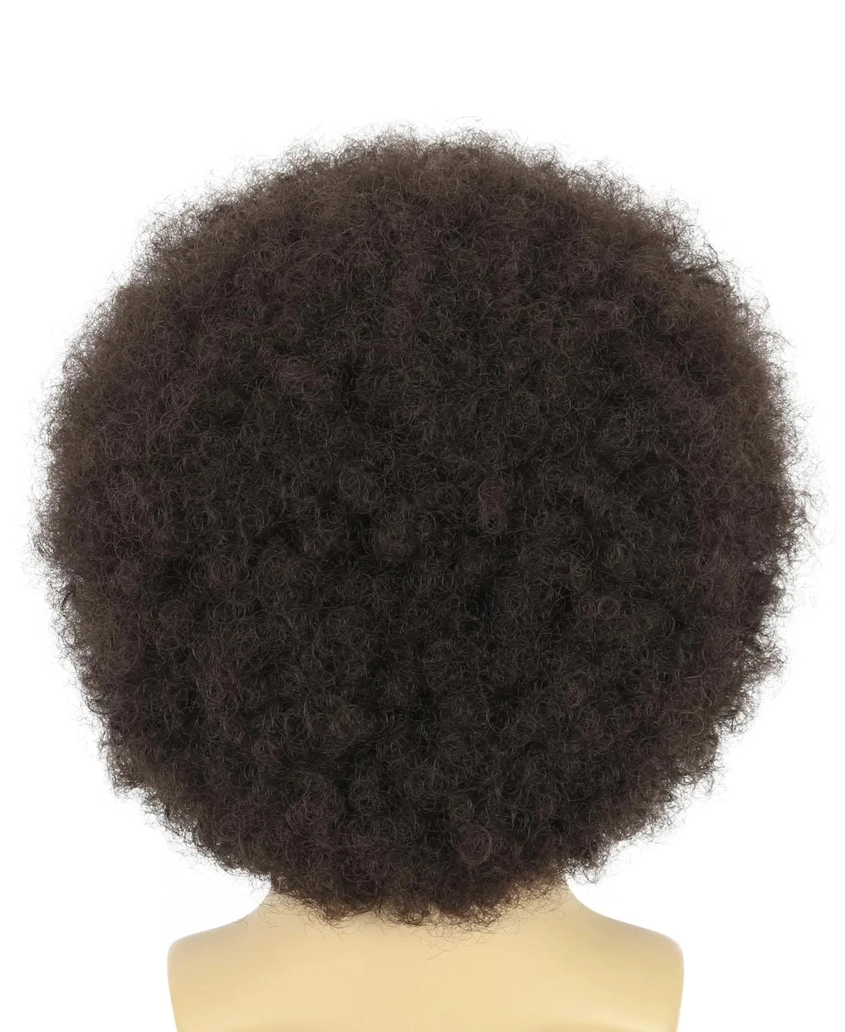 Adult Men Women Afro 70S 80S Curly Dark Brown Wig Rocker Party Wig California Ha