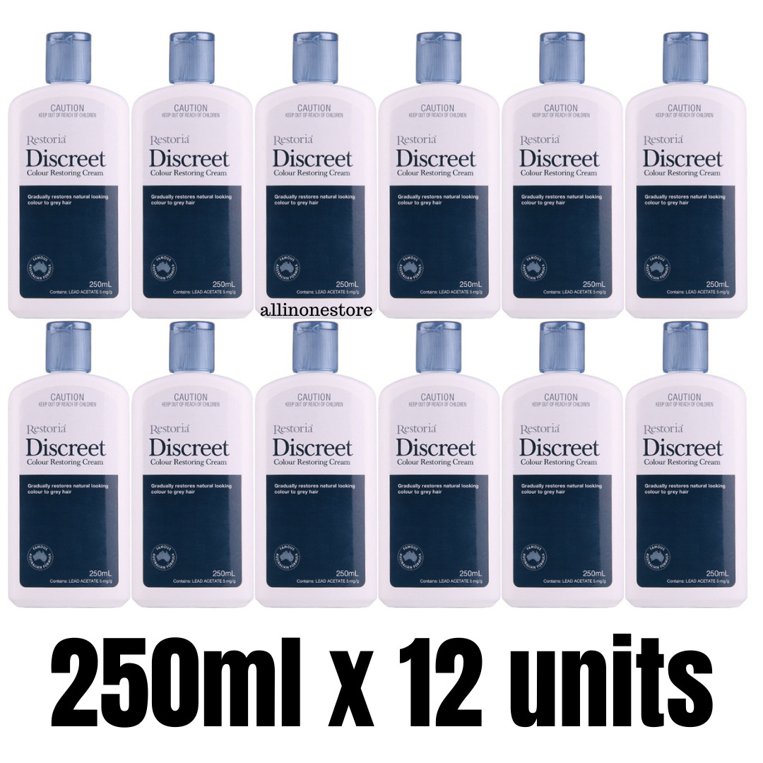 250ml x 12units Restoria Discreet Colour Restoring Cream Hair Treatment 2024 EXP