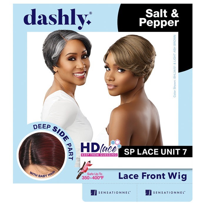 Sensationnel Hair Dashly Salt N Pepper HD Lace Front Wig – SP LACE UNIT 7