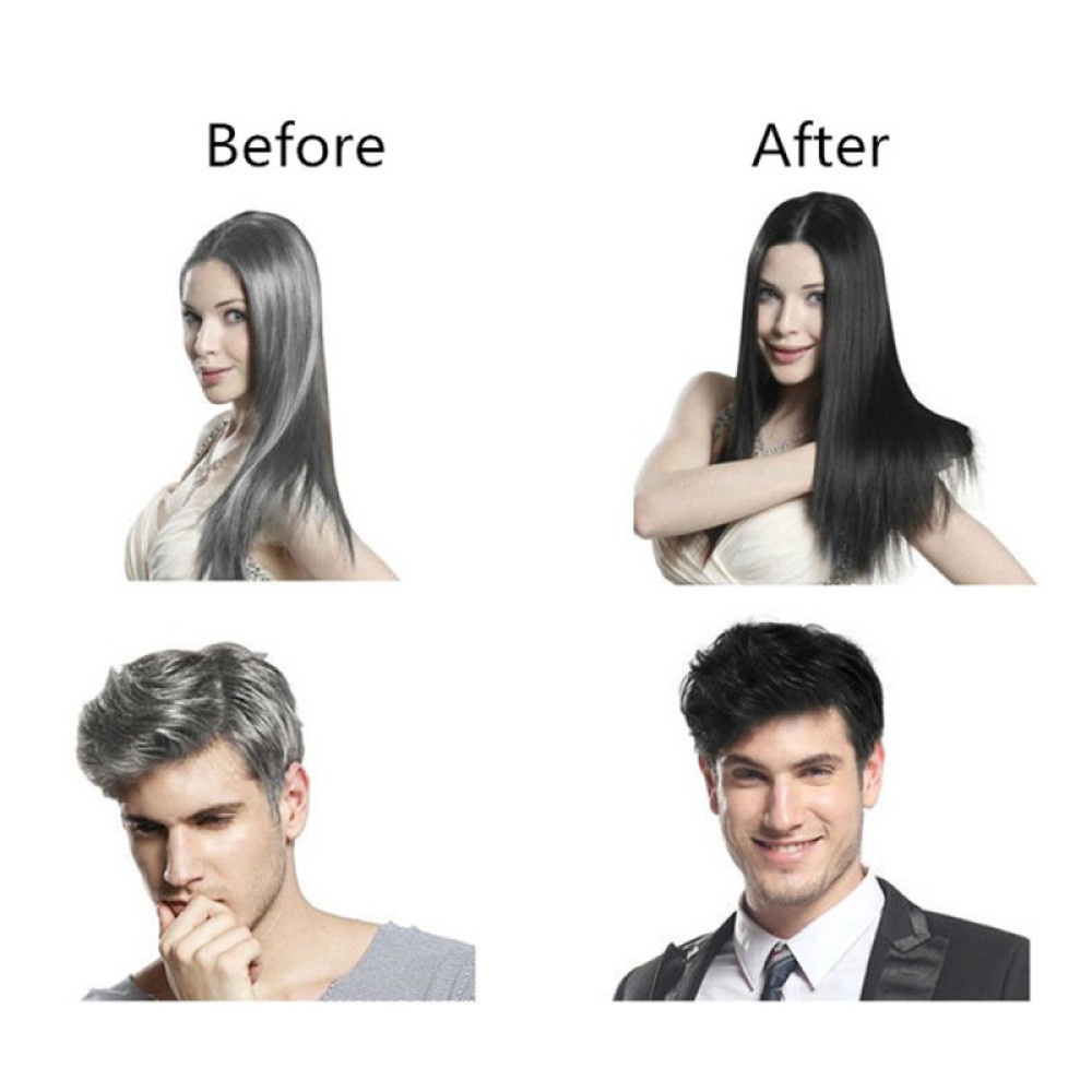 10-100X DEXE Black Hair Shampoo Natural Instant 5-Min Hair Color Dye for Unisex