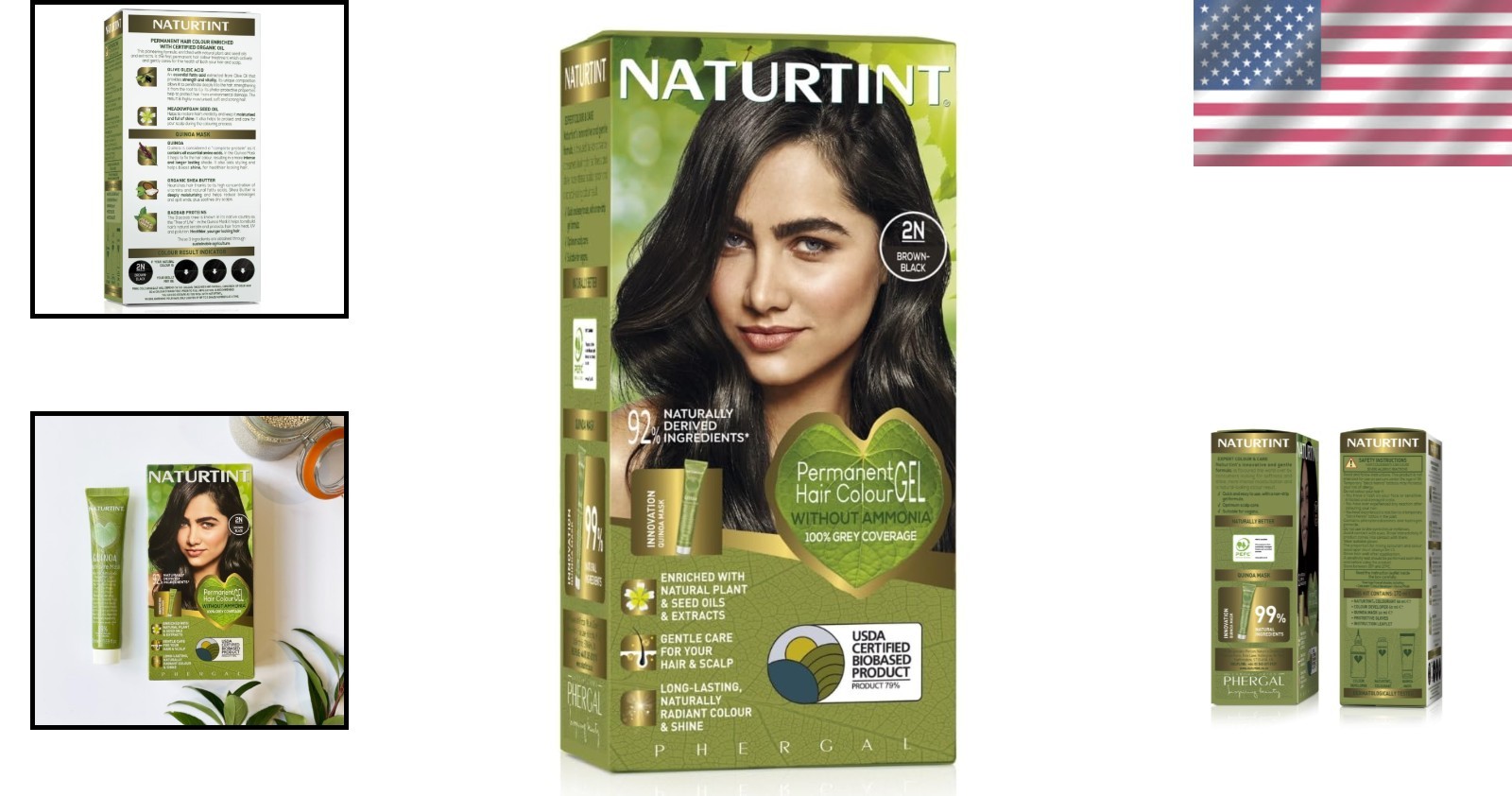 2N Brown Black Ammonia-Free Permanent Hair Color – & Cruelty-Free Formula