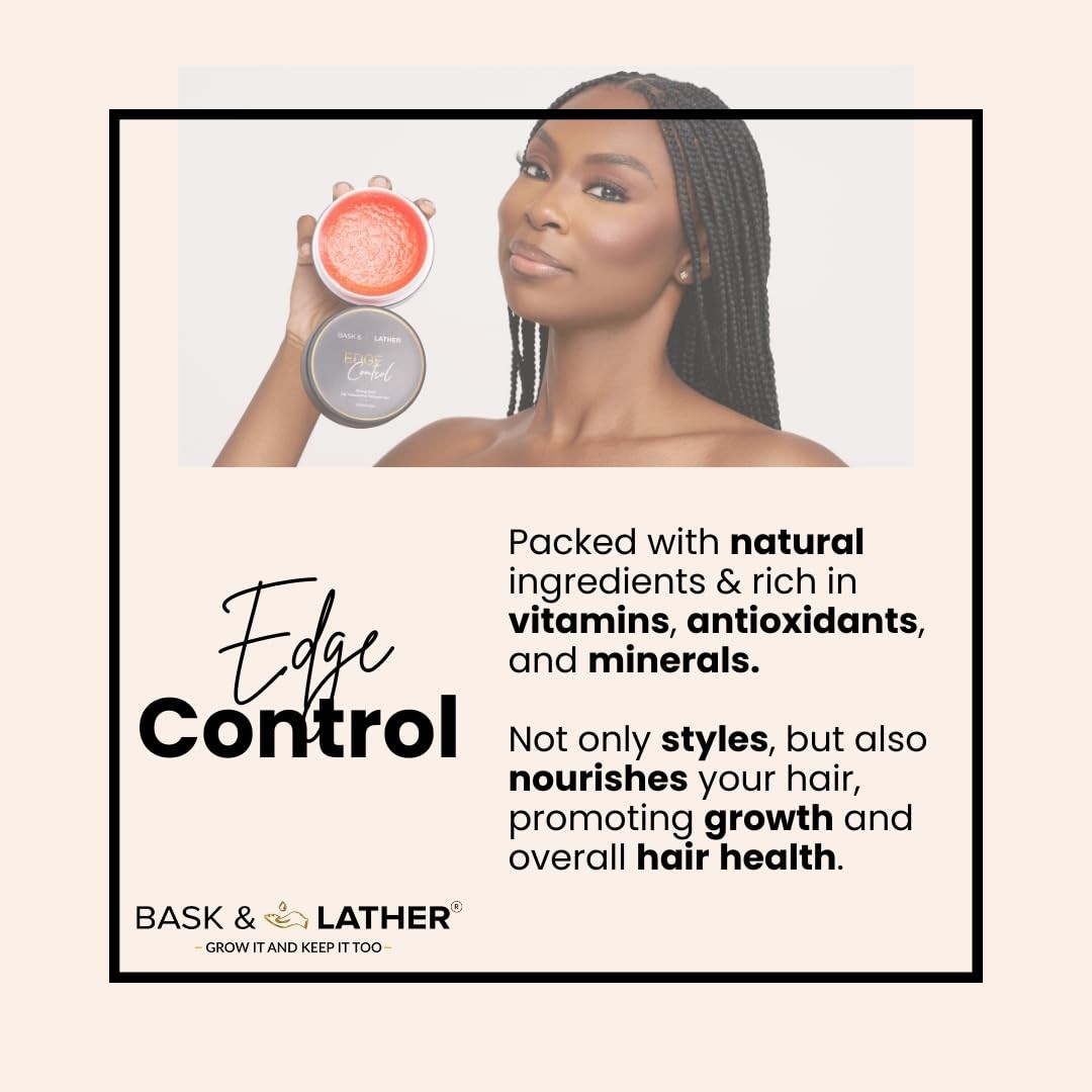 Strong Hold Edge Control Gel with Castor Oil, NonGreasy, NonFlaking, No White…